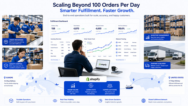 How Shopify Brands Fix Fulfillment Problems When Scaling to 100+ Orders Per Day