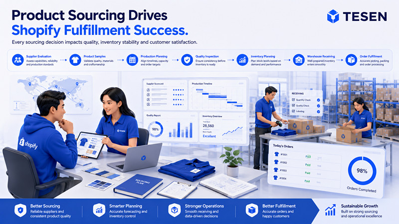 How Product Sourcing Impacts Shopify Fulfillment Performance