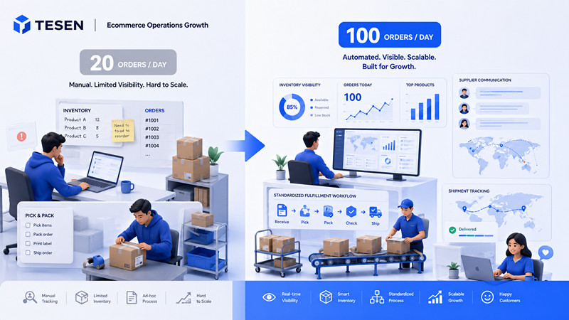 How Shopify Operations Change from 20 to 100 Orders Per Day