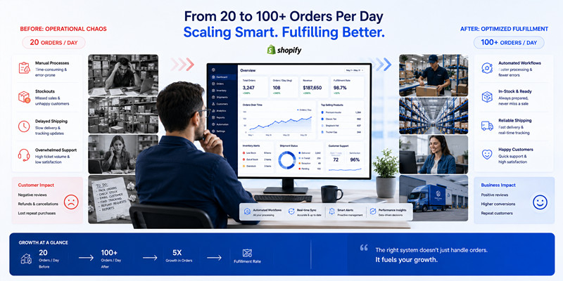 Why Most Shopify Brands Fail at Fulfillment After Scaling