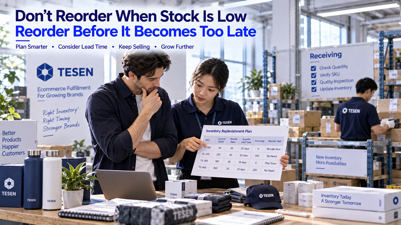 When Should Ecommerce Brands Reorder Inventory? Connecting Replenishment With Fulfillment